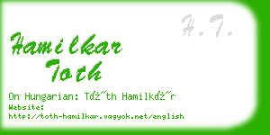hamilkar toth business card